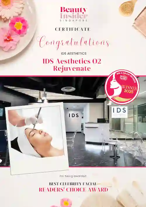 Beauty Insider Spa & Salon Awards 2025  — Readers’ Choice Award Best Celebrity Facial